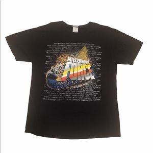 Vintage Cedar point Millennium Force coaster shirt